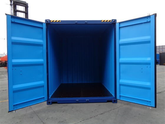 10ft HICUBE blue open - TITAN Containers