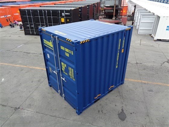 10ft HICUBE closed blue - TITAN Containers