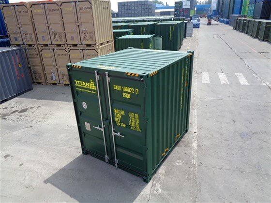 10ft HICUBE closed green - TITAN Containers