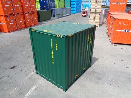 10ft HICUBE green closed - TITAN Containers