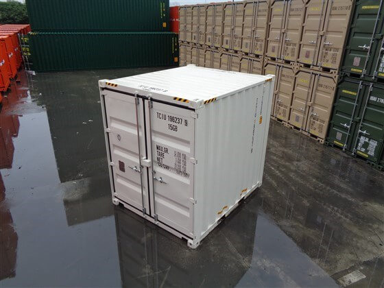 10ft HICUBE white closed - TITAN Containers