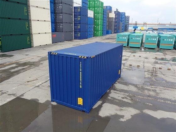20ft HICUBE blue closed - TITAN Containers