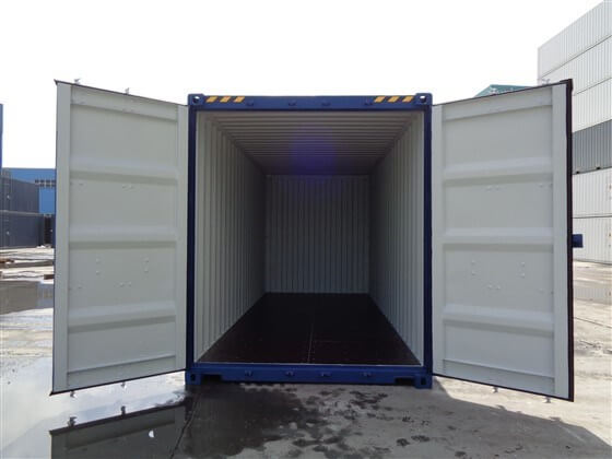 20ft HICUBE blue open - TITAN Containers