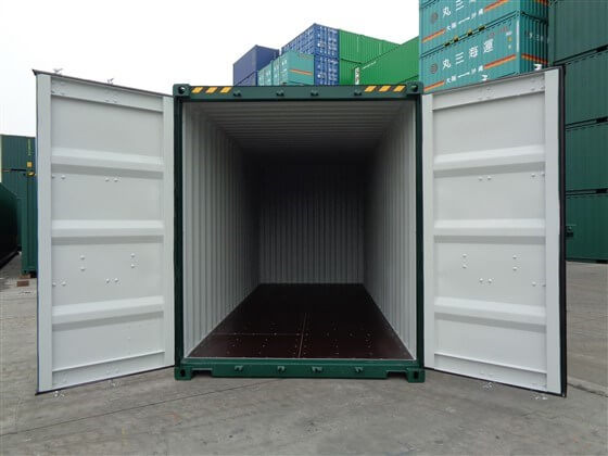 20ft HICUBE green open - TITAN Containers