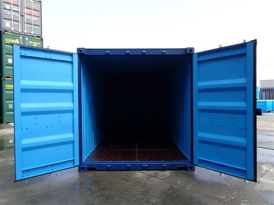 20ft Standard Container blue open - TITAN Containers