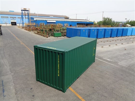 20ft Standard Container closed green - TITAN Containers