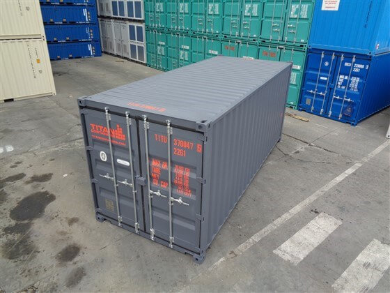 20ft Standard Container grey - TITAN Containers