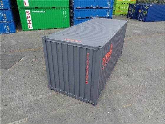 20ft Standard Container grey closed - TITAN Containers