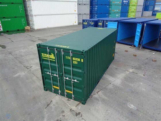 20ft Doors in both end green - TITAN Containers