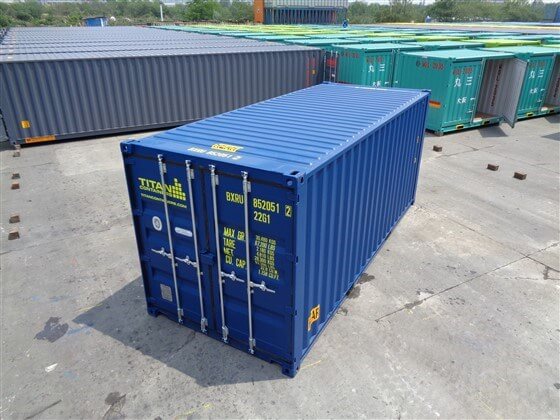 20ft Doors in both ends blue - TITAN Containers