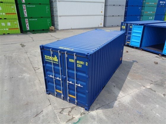 20ft with doors in both ends blue - TITAN Containers