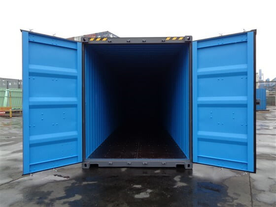 40ft HICUBE blue open - TITAN Containers