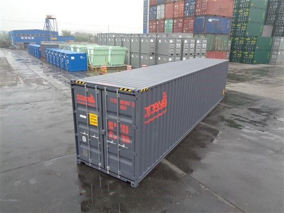 40ft HICUBE grey - TITAN Containers