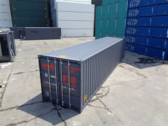 40ft Doors at both ends grey - TITAN Containers