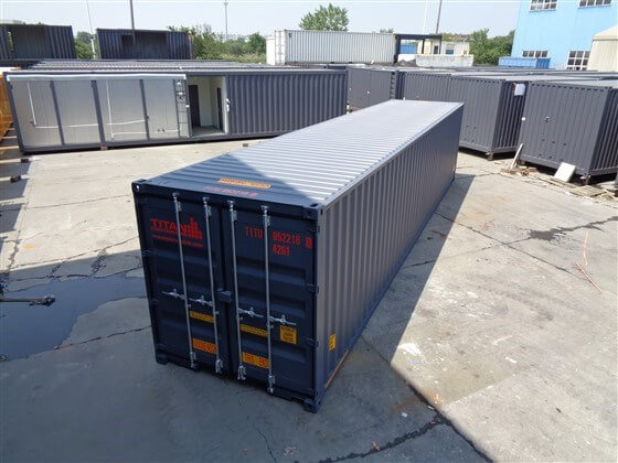40ft With Doors at both ends grey - TITAN Containers