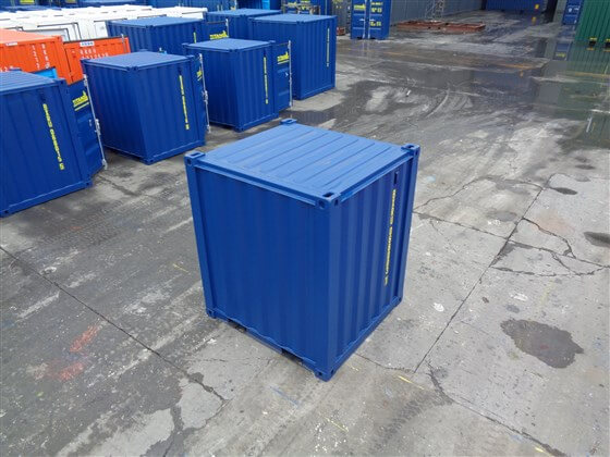 6ft Standard Container closed Blue - TITAN Containers