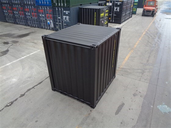 8ft Standard Container closed black - TITAN Containers