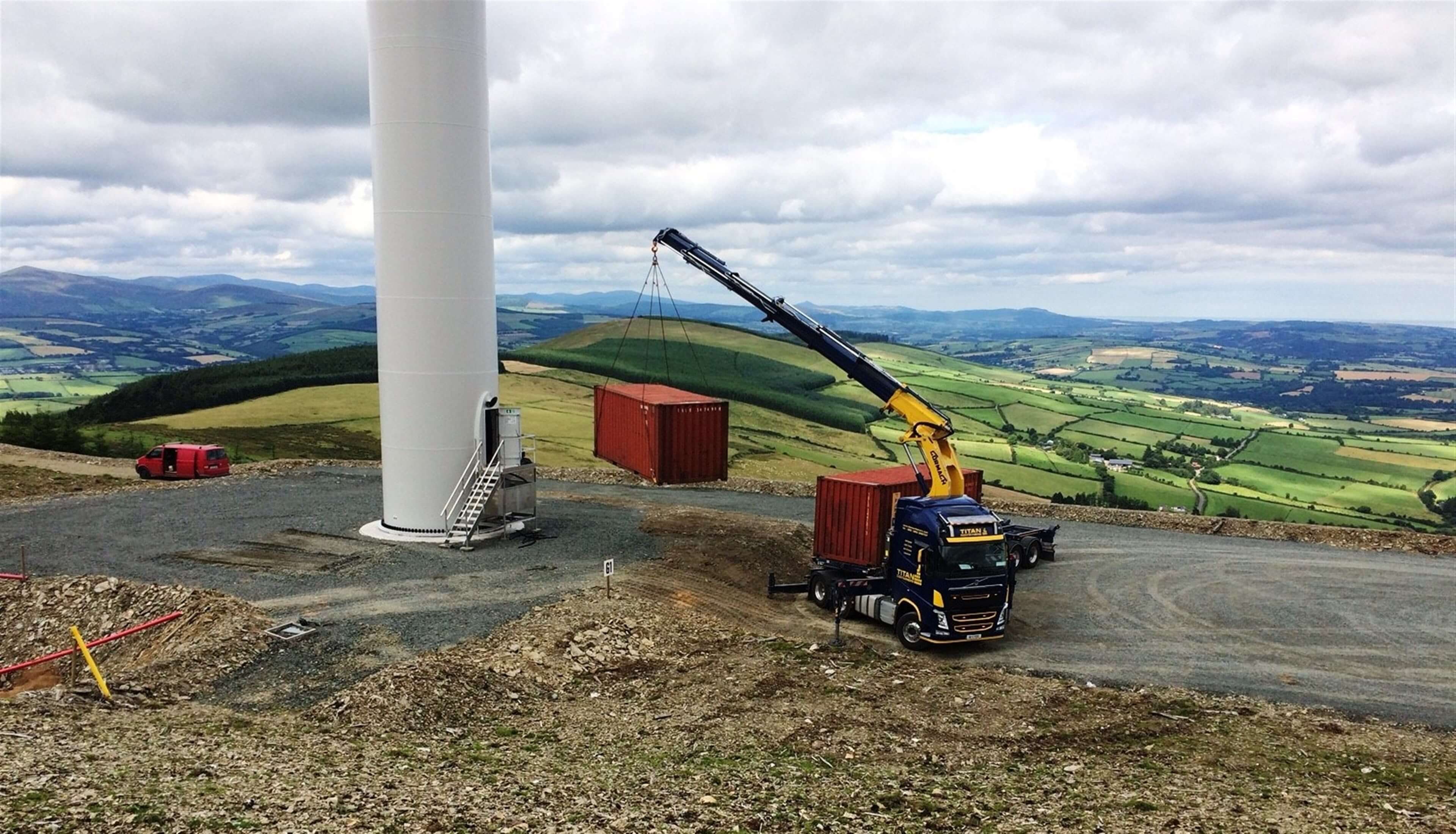 Container at windmill 