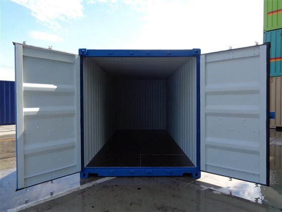 Titan 20 standard containers offen blau