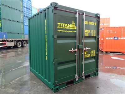 10ft container in green - TITAN Containers