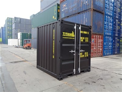10ft Container in black - TITAN Containers