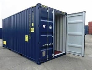 20ft Container blue open door - TITAN Containers