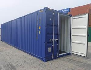 40ft blue container open door - TITAN Containers