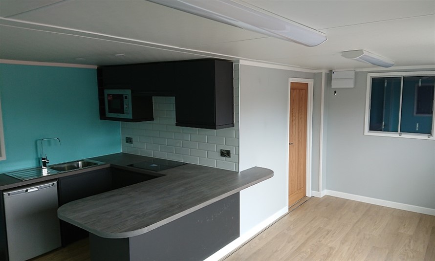 SMALL OFFICE WITH KITCHEN AND SANITRY MODICATION CONTAINER