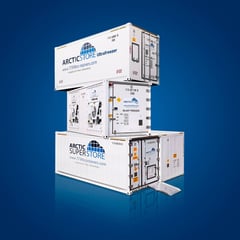 Arcticstore stack blue background - TITAN Containers