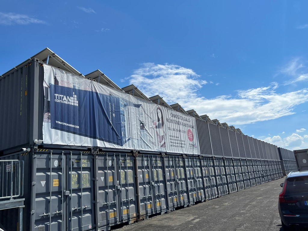 solar panels Green energy TITAN Containers Self Storage shipping containers storage